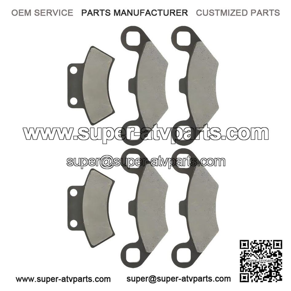 Front Rear Brake Pads??Polaris Xplorer 300 4X4??1996 1997 1998 1999 2000
