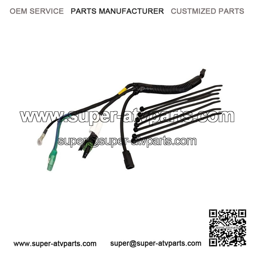 Winch Wiring Harness 715002453, Can Am ATV Outlander, connects switch to solenoid.