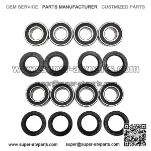 For Odes 800 Dominator Raider 4, Four Wheel Axle Hub Bearing Seal Kit Parts